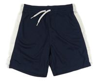 Tmavomodro-bílé sportovní kraťasy H&M
