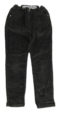 Tmavošedé třpytivés skinny manšestráky Denim Co.