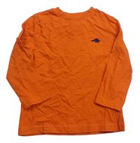 Oranžové triko s výšivkou F&F