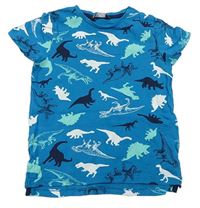 Modré tričko s dinosaury zn. Pep&Co