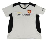 Bílo-černé fotbalové tričko - Deutschland