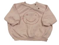Růžová oversize mikina se smajlíkem George