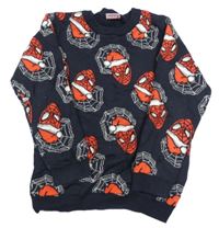 Tmavomodrý svetr se Spidermany Tu