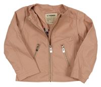 Starorůžová koženková podšitá bunda LC Waikiki