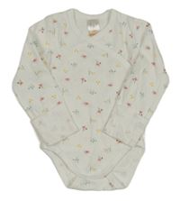 Bílé květované zavinovací body Pusblu