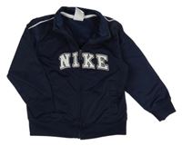 Tmavomodrá sportovní propínací mikina Nike