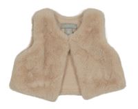 Pudrová kožešinová podšitá vesta Primark