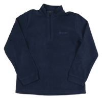 Tmavomodrá fleecová funkční mikina Benger