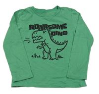 Zelené triko s dinosaurem H&M