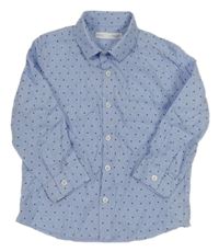 Modro-bílá pruhovaná košile s hvězdami Next