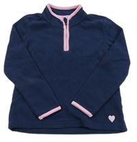 Tmavomodrá fleecová mikina Kids