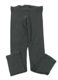 Tmavošedé žebrované legíny F&F