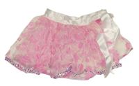 Kostým - Růžová sukně se srdíčky a mašlí