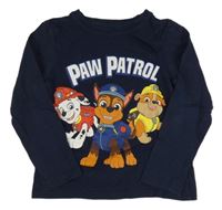 Tmavomodré triko s Tlapkovou patrolou C&A