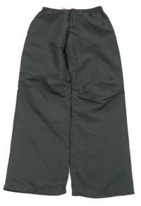 Antracitové šusťákové podšité funkční kalhoty Crane