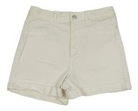 Bílé riflové kraťasy H&M