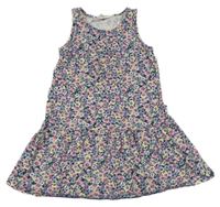 Barevné květované bavlněné šaty H&M