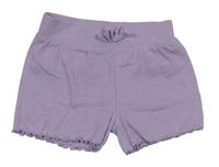 Lila žebrované kraťasy Primark