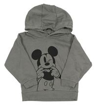 Šedá mikina s Mickeym a kapucí Primark