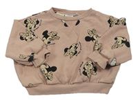 Světlerůžová mikina s Minnie Zara