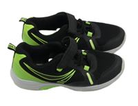 Černo-zelené ultralehké tenisky vel. 36