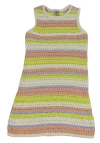 Barevné pruhované pletené šaty Tu