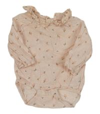 Světlerůžové vzorované body s límečkem Pep&Co