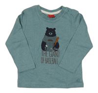 Modré triko s medvědem S. Oliver