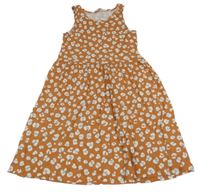 Hnědé vzorované šaty H&M