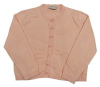 Meruňkový propínací lehký crop svetr Matalan