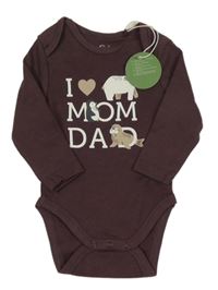 Nové - hnědé body s nápisem a zvířaty C&A