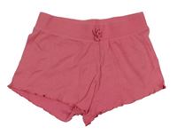Růžové žebrované kraťasy Primark