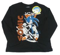 Černé triko se Sonicem Primark
