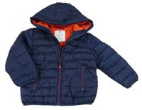 Tmavomodrá šusťáková zimní bunda s kapucí V by Very