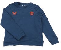 Tmavomodrá mikina s potiskem a logem Castore