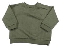 Khaki vzorovaná mikina s liškou Tu