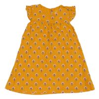 Hořčicové květované šaty C&A