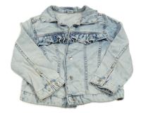 Světlemodrá riflová bunda s volánky H&M