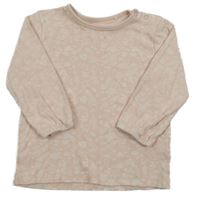 Světlerůžové květované triko Topomini