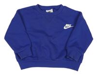 Tmavomodrá oversize mikina s logem Nike