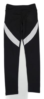 Černo-bílé sportovní legíny H&M