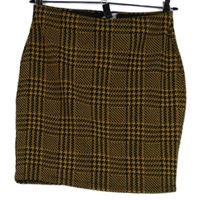 Dámská černo-žlutá kostkovaná minisukně New Look 