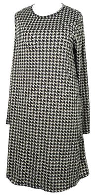 Dámské černo-béžové vzorované šaty Pep&Co