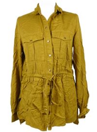 Dámská okrová peplum halenková tunika River Island 