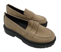 Nové - Dámské béžovo-černé semišové mokasíny na platformě Forever Comfort vel. 39