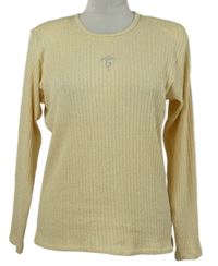 Dámský béžový žebrovaný svetr s cvočky Avalon 