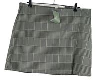 Nové - Dámská černo-šedá kostkovaná sukně H&M