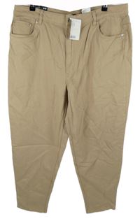 Nové - Dámské béžové mom rifle H&M