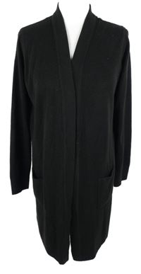 Dámský černý svetrový dlouhý cardigán Debenhams 
