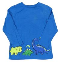 Modré triko s dinosaury George